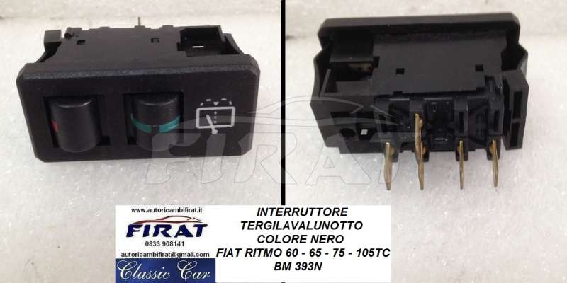 INTERRUTTORE TERGILUNOTTO FIAT RITMO NERO 5S